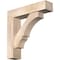 Ekena Millwork Balboa Block Smooth Bracket w/ Offset Brace, Douglas Fir, 7 1/2"W x 32"D x 32"H BKT0806X32X32BOA05SDF - alternate 1